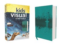 Niv, Kids' Visual Study Bible, Leathersoft, Teal, Full Color Interior: Explore The Story Of The Bible---people, Places, And Histor