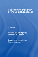 Walker's Rhyming Dictionary of the English Language
