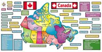 Map of Canada! Bulletin Board Set