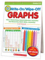10 Write-On/Wipe-Off Graphs Flip Chart: Fill-in, Whole-Class Data-Collection Activities that Boost Key Math Skills?Instantly!: Gra