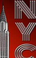 Nyc Crystler  Red Creative Drawing Journal