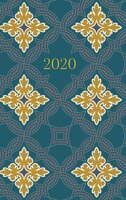 2020 Planner . Diary . Journal . Week Per Spread . Teal Tiles