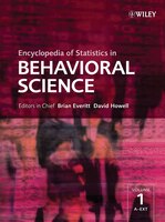 Encyclopedia of Statistics in Behavioral Science