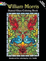 William Morris Stained Glass Coloring Book