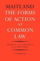 The Forms of Action at Common Law: A Course of Lectures