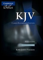 Kjv Cameo Reference Bible, Black Imitation Leather, Red-letter Text, Kj452:xr Black Imitation Leather