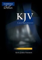 Kjv Large Print Text Bible, Black French Morocco Leather, Kj653:t: Morocco  Leather - Black