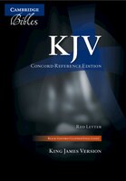 Kjv Concord Reference Bible, Black Edge-lined Goatskin Leather, Red-letter Text Kj566:xre Black Goatskin Leather Rcd266: Goatskin