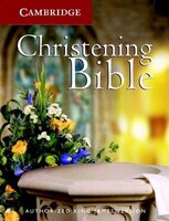 Kjv Christening Bible, Ruby Text Edition, White, Kj221:t Kj11w: Imitation Leather - White
