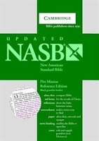 Nasb Pitt Minion Reference Bible, Black Goatskin Leather, Red-letter Text, Ns446:xr: Goatskin - Black