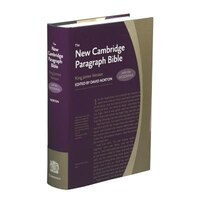 New Cambridge Paragraph Bible With Apocrypha, Kj590:ta: Personal Size