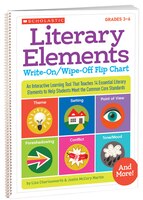 Literary Elements Write-On/Wipe-Off Flip Chart