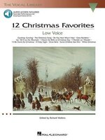 12 Christmas Favorites - Low Voice: The Vocal Library Low Voice [With CD]