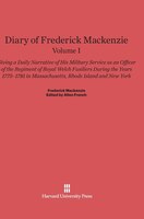 Diary of Frederick Mackenzie, Volume I