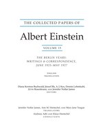 The Collected Papers of Albert Einstein, Volume 15 (Translation Supplement): The Berlin Years: Writings & Correspondence, June 192