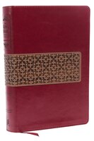 Kjv Study Bible, Large Print, Leathersoft, Maroon/brown, Red Letter: Second Edition