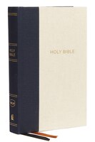 Nkjv, Thinline Bible, Compact, Cloth Over Board, Blue/tan, Red Letter, Comfort Print: Holy Bible, New King James Version