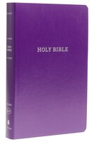 Kjv, Gift And Award Bible, Leather-look, Purple, Red Letter, Comfort Print: Holy Bible, King James Version
