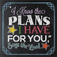 "i Know The Plans I Have For You," Says The Lord