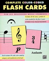 Complete Color-coded Flash Cards: For All Beginning Music Students, Flash Cards