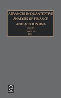 advances In Quantitative Analysis Of Finance And Accounting, Volume 9