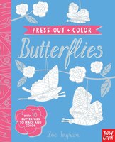 Press Out And Color: Butterflies
