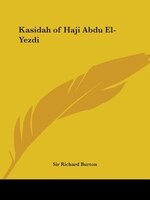 Kasidah of Haji Abdu El-Yezdi