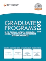 Graduate Programs In The Physical Sciences, Mathematics, Agricultural Sciences, The Environment & Natural Resources 2021