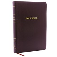 Kjv, Reference Bible, Center-column Giant Print, Bonded Leather, Burgundy, Red Letter, Comfort Print: Holy Bible, King James Versi