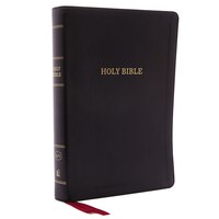 Kjv, Deluxe Reference Bible, Center-column Giant Print, Leathersoft, Black, Red Letter, Comfort Print: Holy Bible, King James Vers
