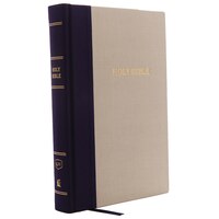 Kjv, Reference Bible, Center-column Giant Print, Cloth Over Board, Blue/tan, Red Letter, Comfort Print: Holy Bible, King James Ver