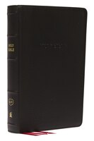 Kjv, Deluxe Reference Bible, Personal Size Giant Print, Genuine Leather, Black, Red Letter, Comfort Print: Holy Bible, King James