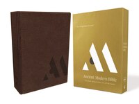 Nkjv, Ancient-modern Bible, Leathersoft, Brown, Comfort Print: One Faith. Handed Down. For All The Saints.