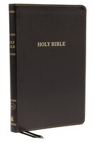Kjv, Thinline Bible, Leathersoft, Black, Thumb Indexed, Red Letter, Comfort Print: Holy Bible, King James Version