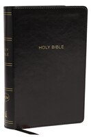 Nkjv, Reference Bible, Compact Large Print, Leathersoft, Black, Red Letter, Comfort Print: Holy Bible, New King James Version