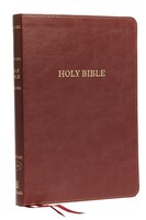 Kjv, Thinline Bible, Large Print, Leathersoft, Burgundy, Thumb Indexed, Red Letter, Comfort Print: Holy Bible, King James Version