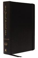 Nkjv, Journal The Word Bible, Leathersoft, Black, Red Letter, Comfort Print: Reflect, Journal, Or Create Art Next To Your Favorite