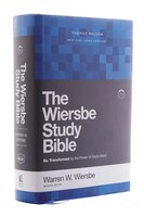 Nkjv, Wiersbe Study Bible, Hardcover, Red Letter, Comfort Print: Be Transformed By The Power Of God's Word