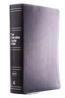 Nkjv, Wiersbe Study Bible, Leathersoft, Black, Red Letter, Comfort Print: Be Transformed By The Power Of God's Word
