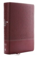 Nkjv, Wiersbe Study Bible, Leathersoft, Burgundy, Thumb  Indexed, Red Letter, Comfort Print: Be Transformed By The Power Of God's