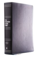 Nkjv, Wiersbe Study Bible, Leathersoft, Black, Thumb Indexed, Red Letter, Comfort Print: Be Transformed By The Power Of God's Word