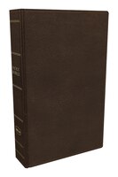 Nkjv, Preaching Bible, Premium Calfskin Leather, Brown, Comfort Print: Holy Bible, New King James Version
