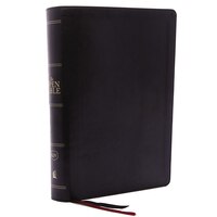 The Kjv, Open Bible, Leathersoft, Black, Red Letter, Comfort Print: Complete Reference System