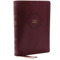 The Kjv, Open Bible, Leathersoft, Burgundy, Thumb Indexed, Red Letter, Comfort Print: Complete Reference System