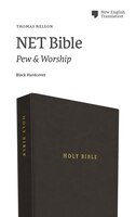 Net Bible, Pew And Worship, Hardcover, Black, Comfort Print: Holy Bible