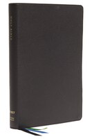 Net Bible, Thinline Large Print, Leathersoft, Black, Thumb Indexed, Comfort Print: Holy Bible