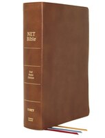 Net Bible, Full-notes Edition, Genuine Leather, Brown, Thumb Indexed, Comfort Print: Holy Bible