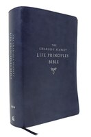 Niv, Charles F. Stanley Life Principles Bible, 2nd Edition, Leathersoft, Blue, Thumb Indexed, Comfort Print: Holy Bible, New Inter
