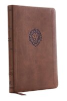 Kjv, Thinline Bible Youth Edition, Leathersoft, Brown, Red Letter, Comfort Print: Holy Bible, King James Version