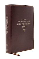 Nasb, Charles F. Stanley Life Principles Bible, 2nd Edition, Leathersoft, Burgundy, Comfort Print: Holy Bible, New American Standa